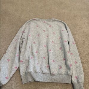 Tilly’s Heather Gray Sweatshirt with Pink Accents